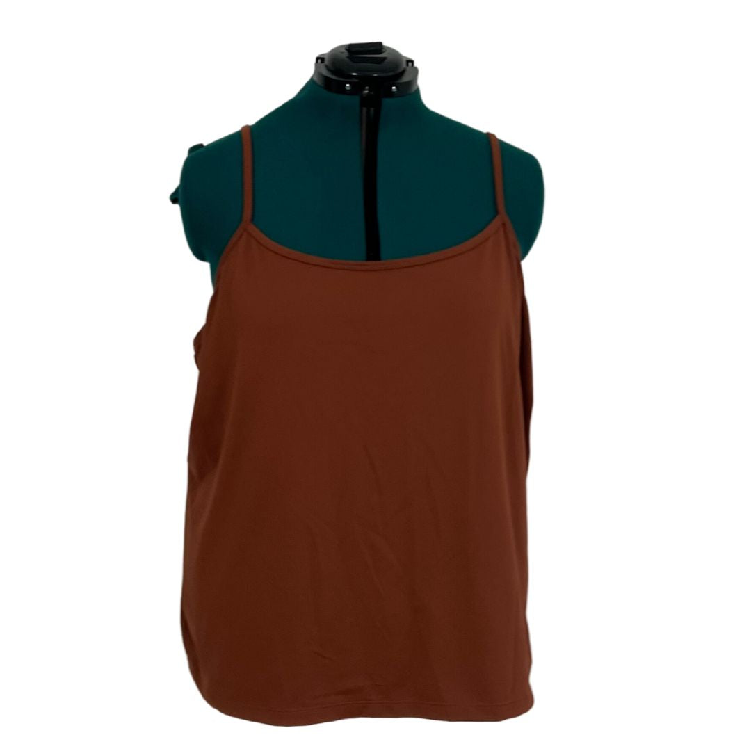 Rust Colored Fitted Cami Tank