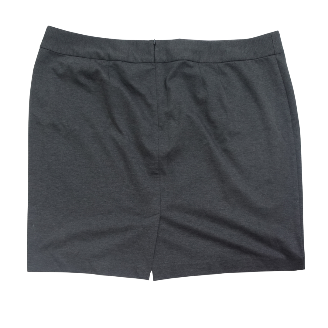 Charcoal Grey Knit Pencil Skirt