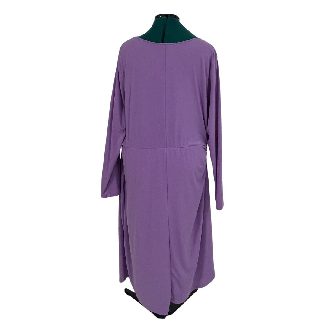 Lilac Front Twist Cut Out Dress