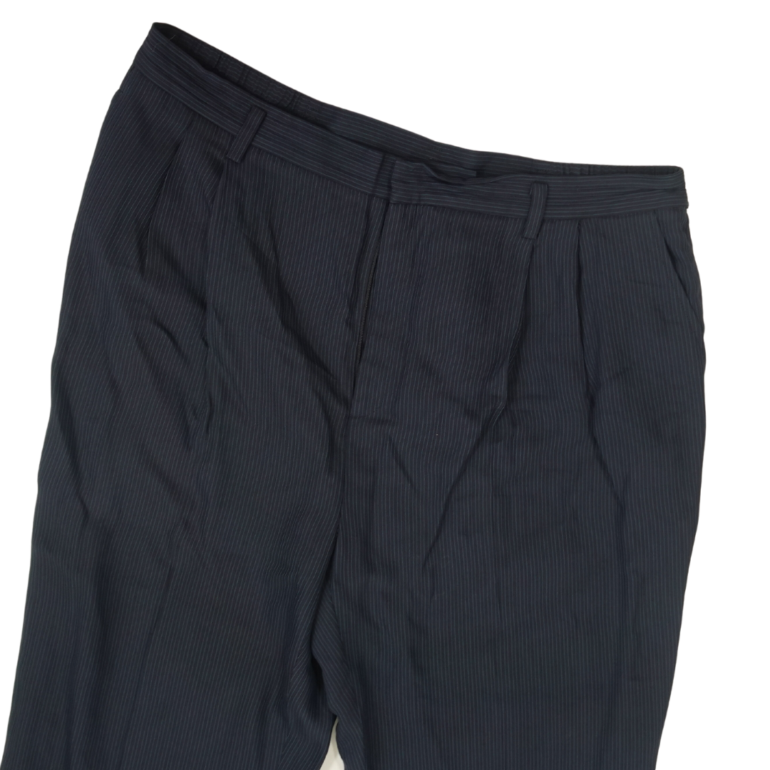 Vintage Navy Pinstripe Dress Pant