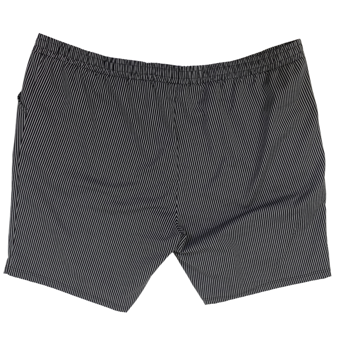 Black and White Pinstripe Shorts