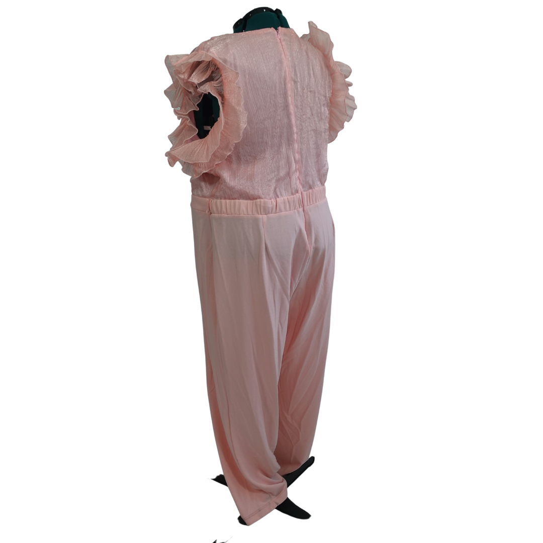 Light Pink Ruffled Jumpsuit NWT