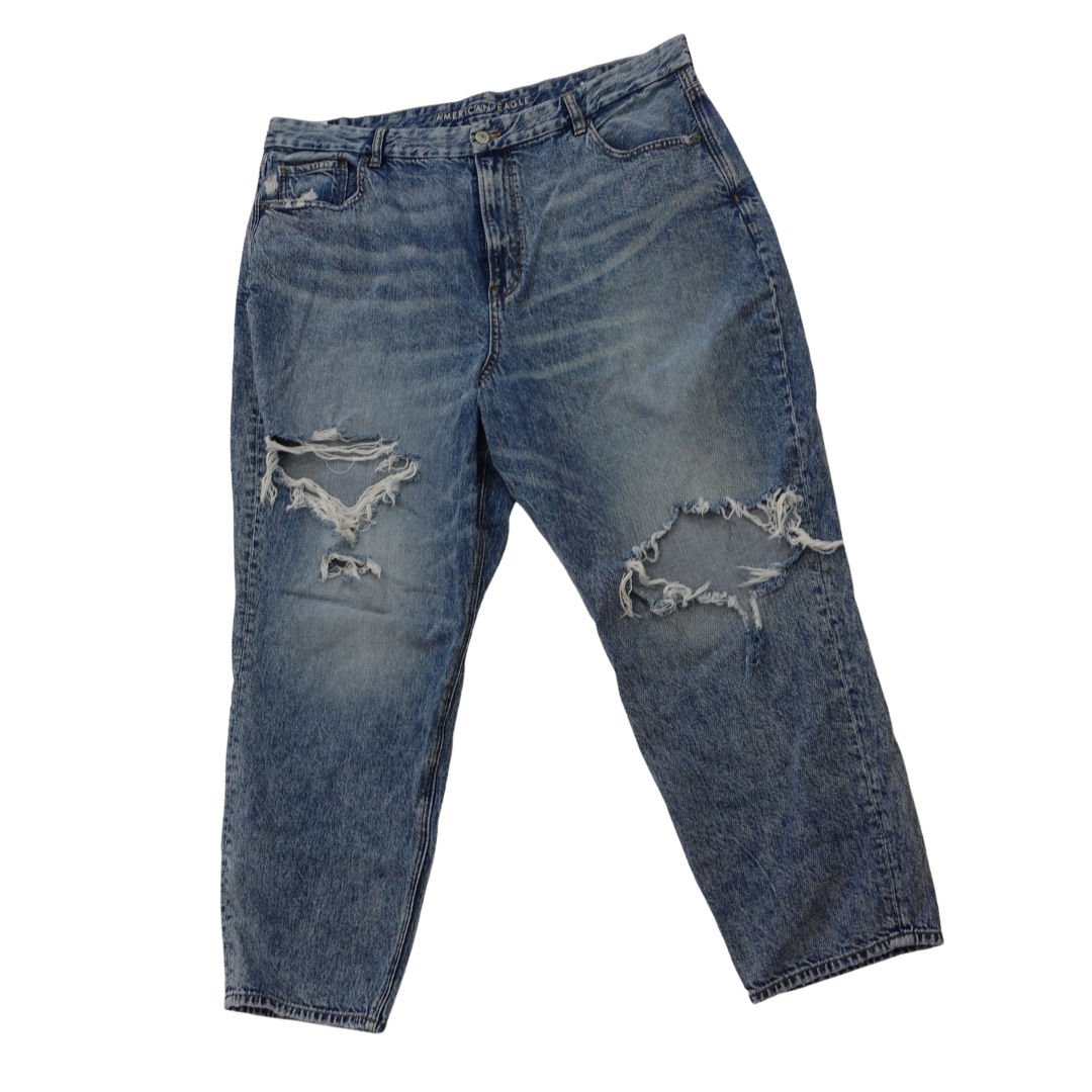 Distressed Curvy Mom Jeans