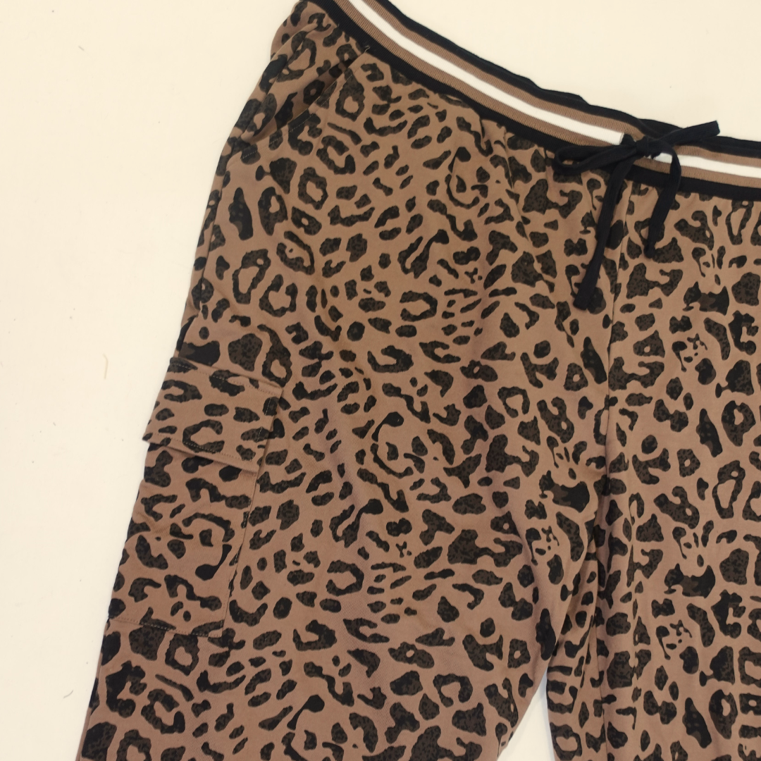Cheetah Print Cargo Joggers NWT