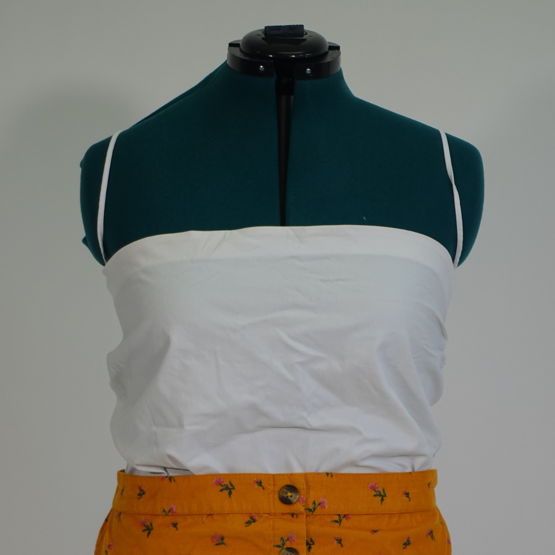 White Spaghetti Strap Crop Top NWT