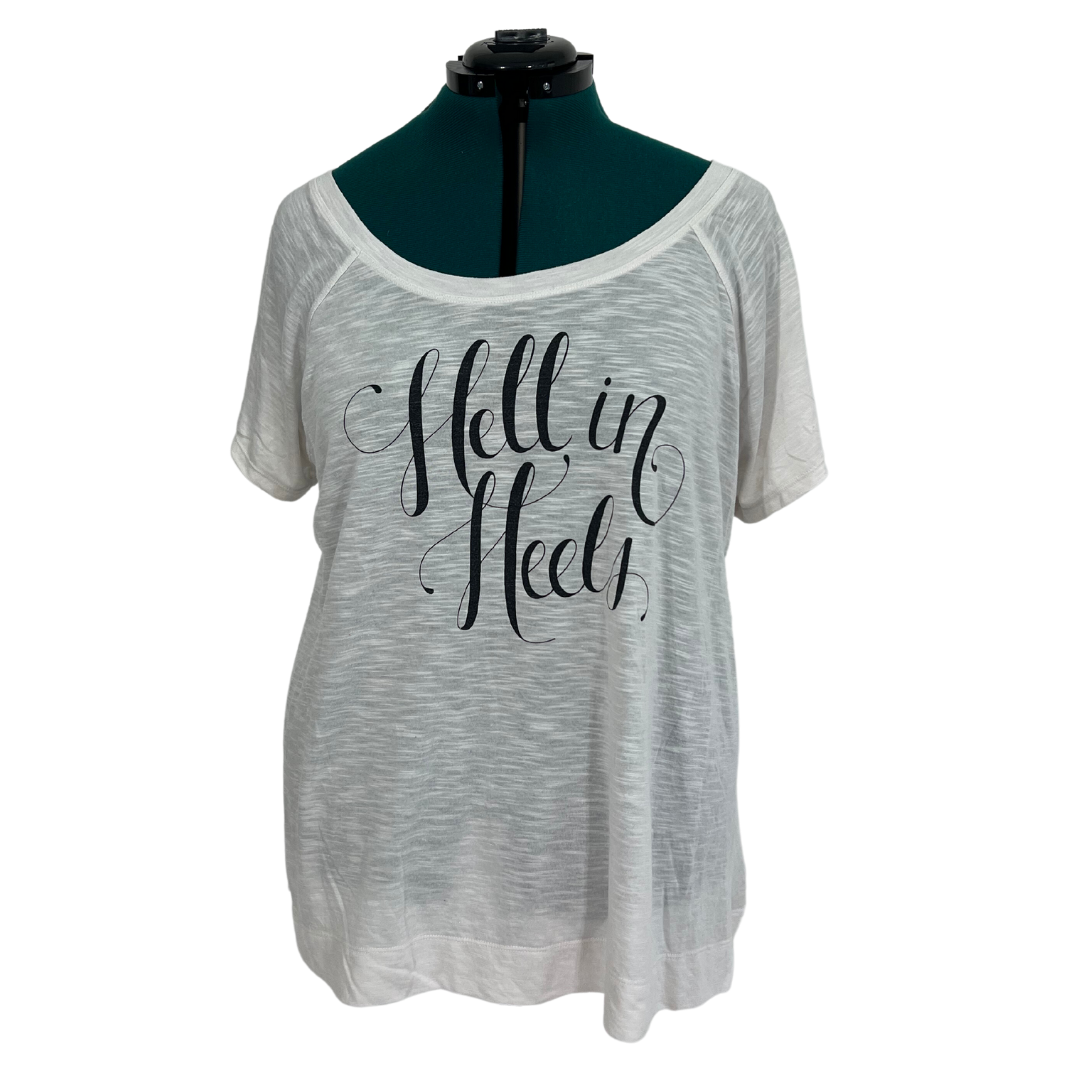 "Hell in Heels" Caged Back Tee