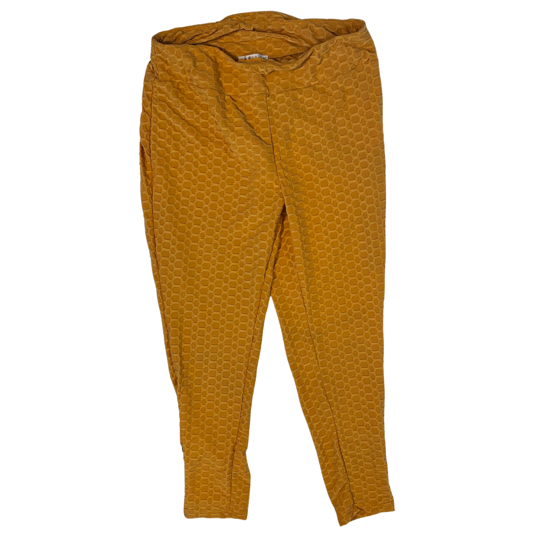 Yellow Honeycomb Leggings