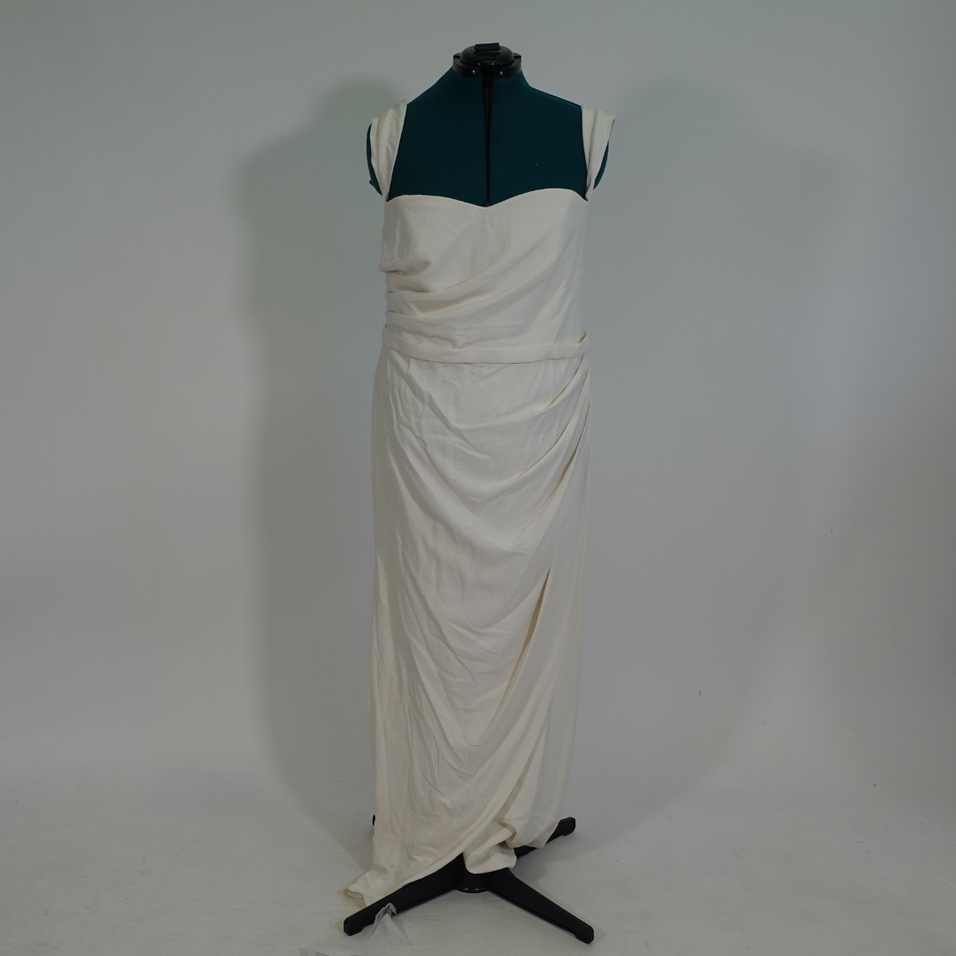 White Floor Length Formal Gown