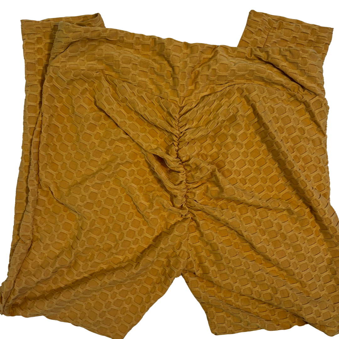 Yellow Honeycomb Leggings