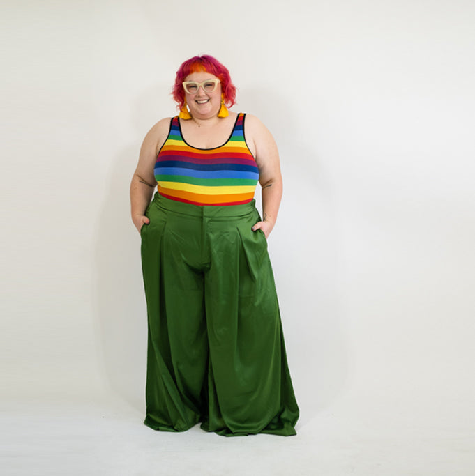 Rainbow Striped Bodysuit
