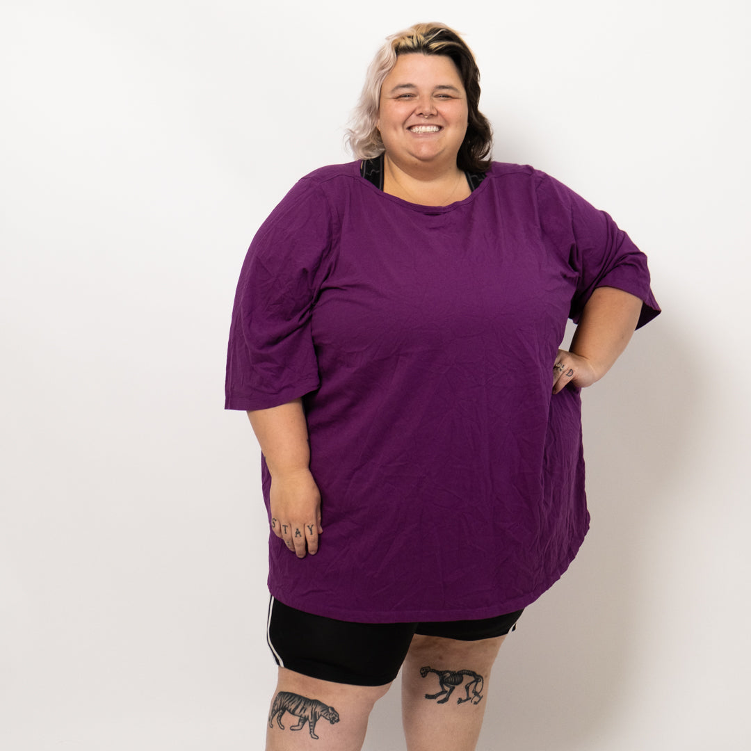 Purple 3/4 Length Sleeve Top