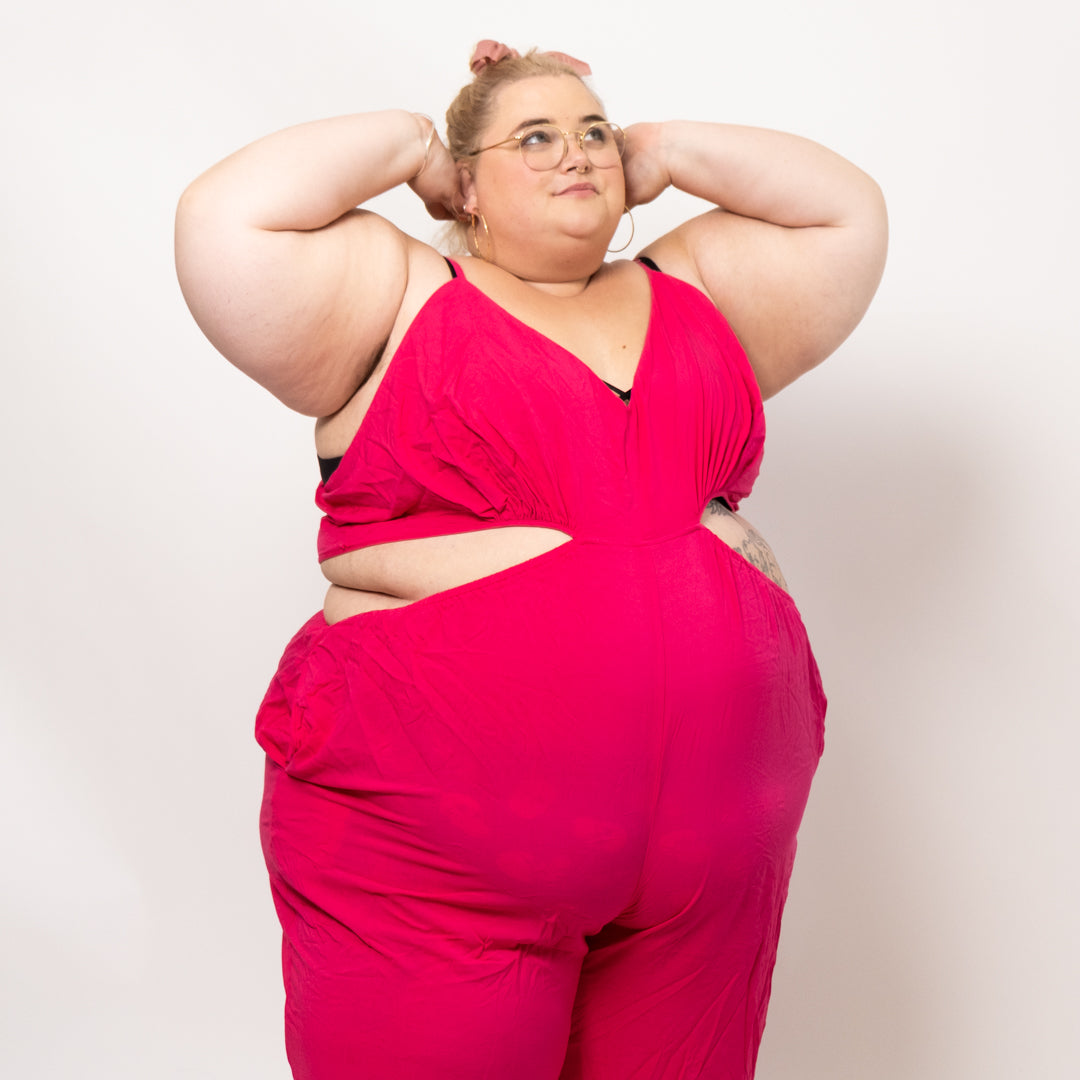 Pink Jumpsuit with Cut Outs NWT