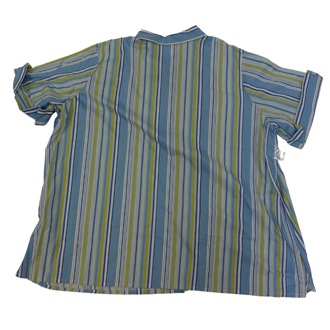 Blue and Green Button Up Shirt