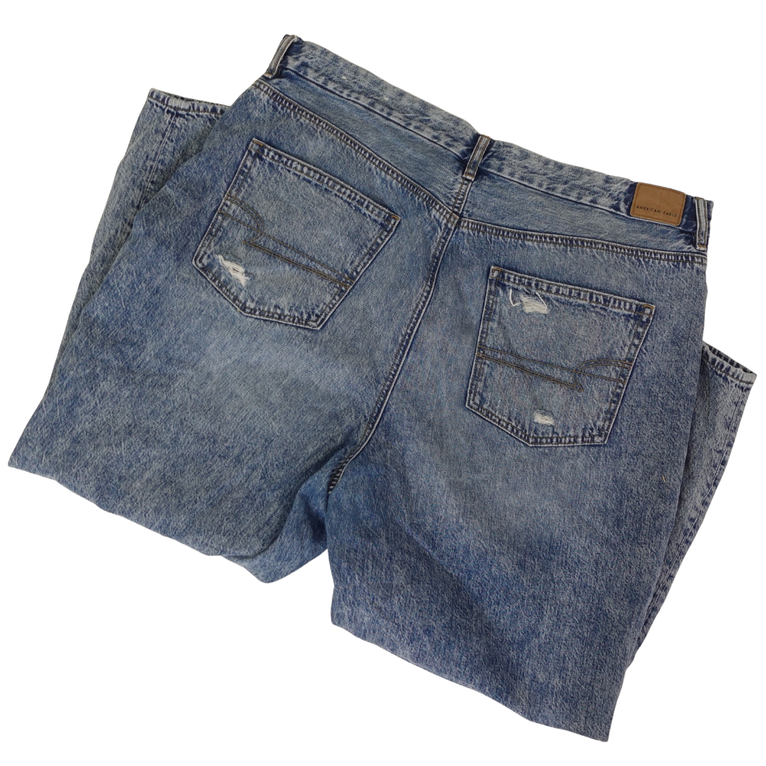 Distressed Curvy Mom Jeans