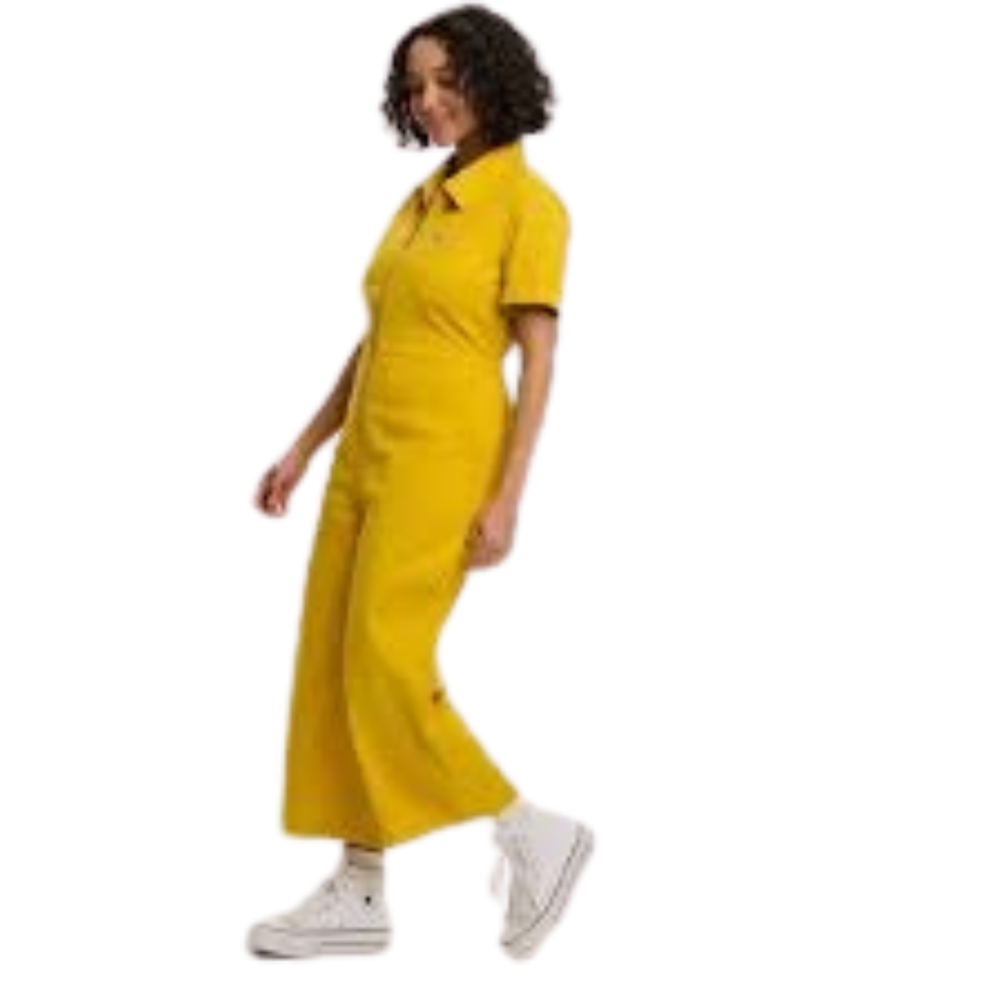 Lucy and Yak Yellow Ragan Jumpsuit