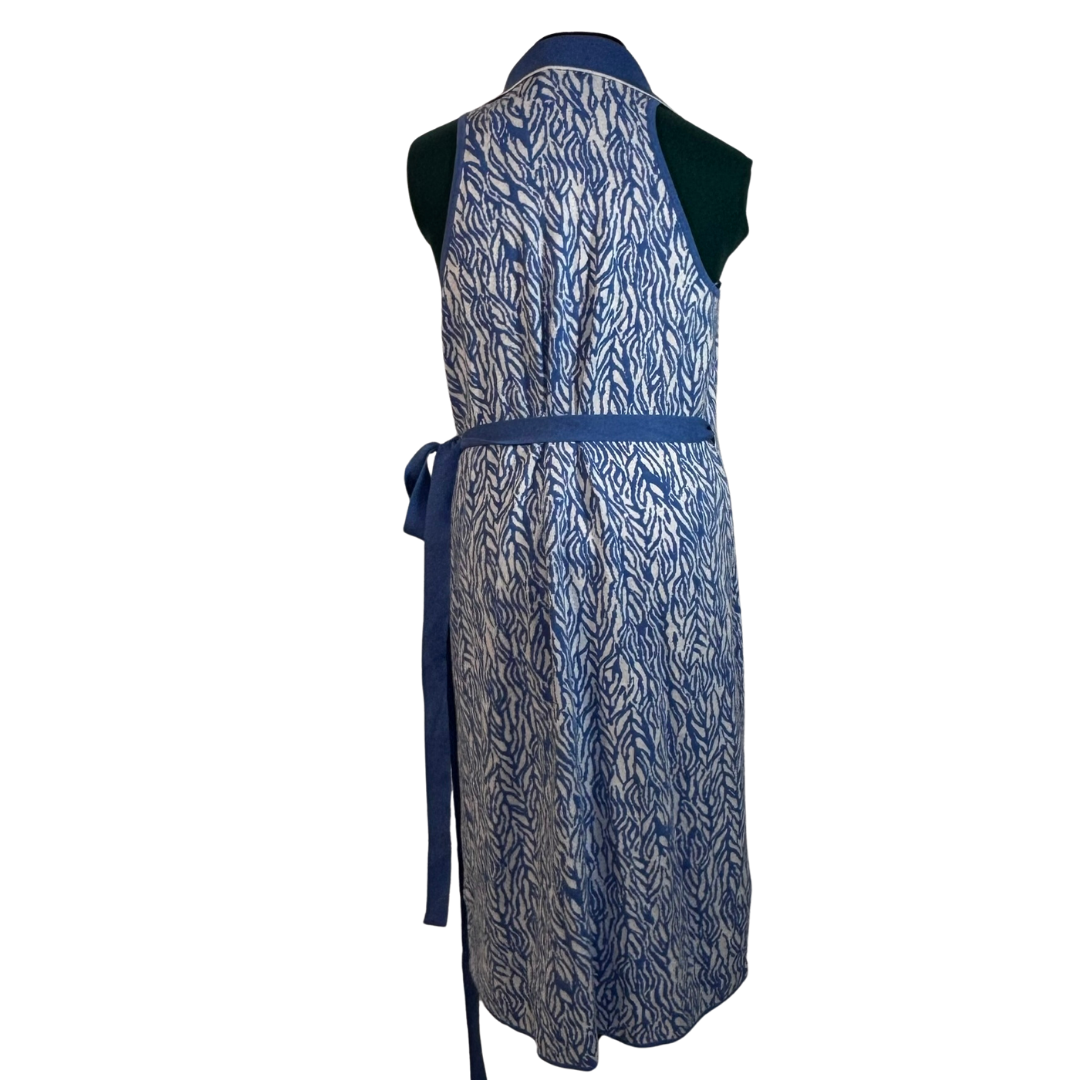 Diane von Furstenberg for Target Blue Animal Print Wrap Dress NWT