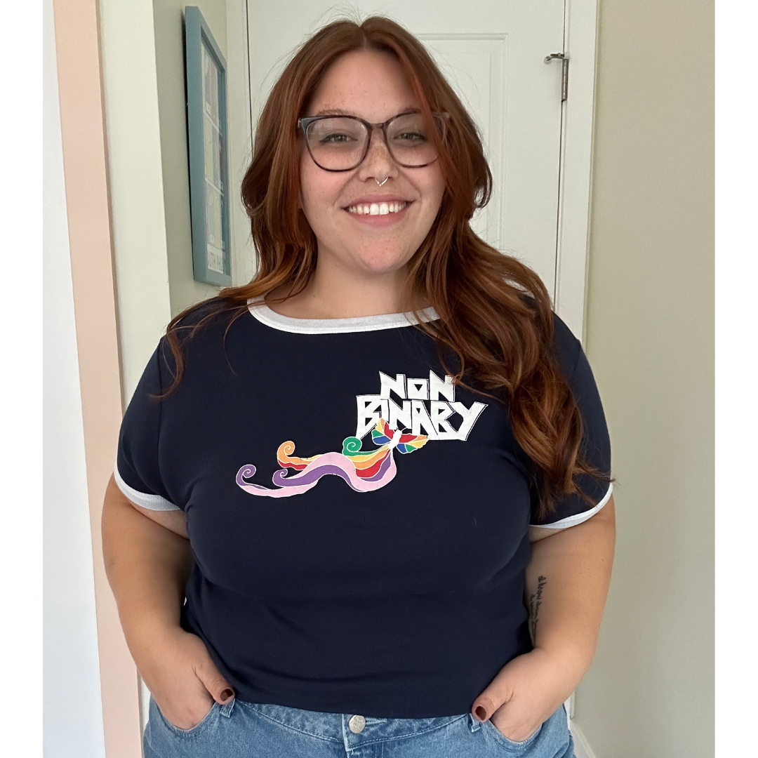 Non-Binary Graphic Ringer Tee