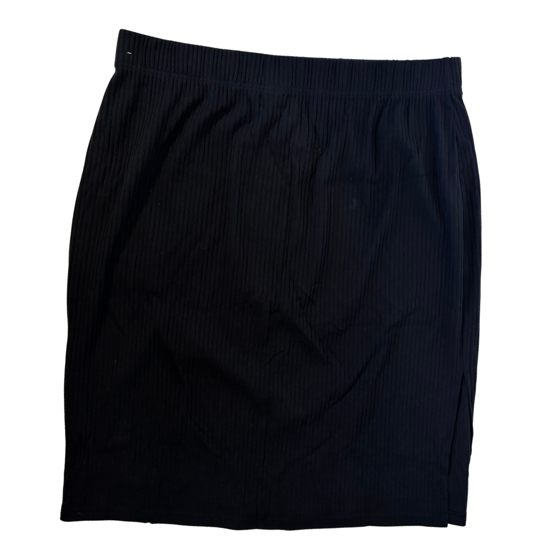 Nike Black Ribbed Midi Skirt