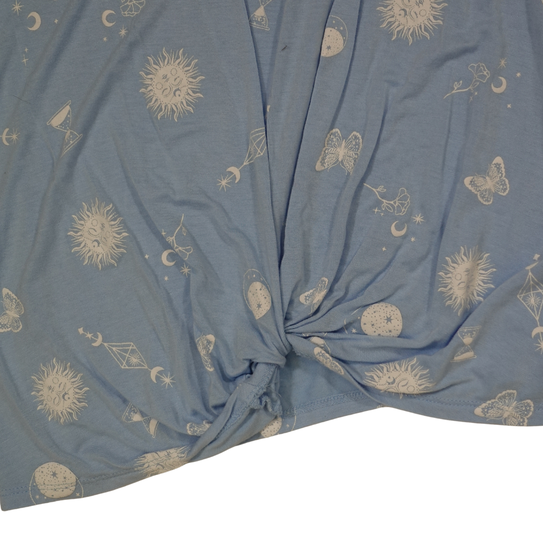 Light Blue Celestial Print Tee