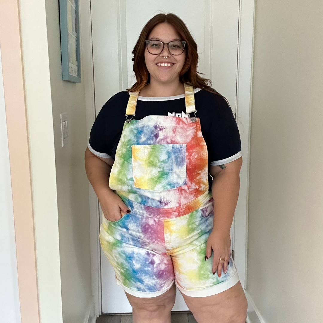 Tie Dye Denim Overalls