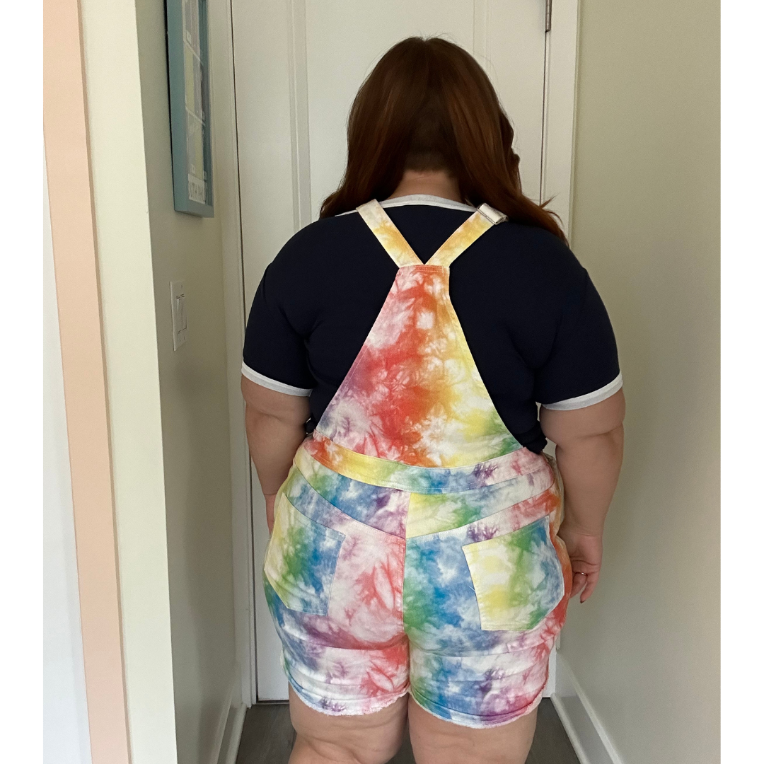 Tie Dye Denim Overalls