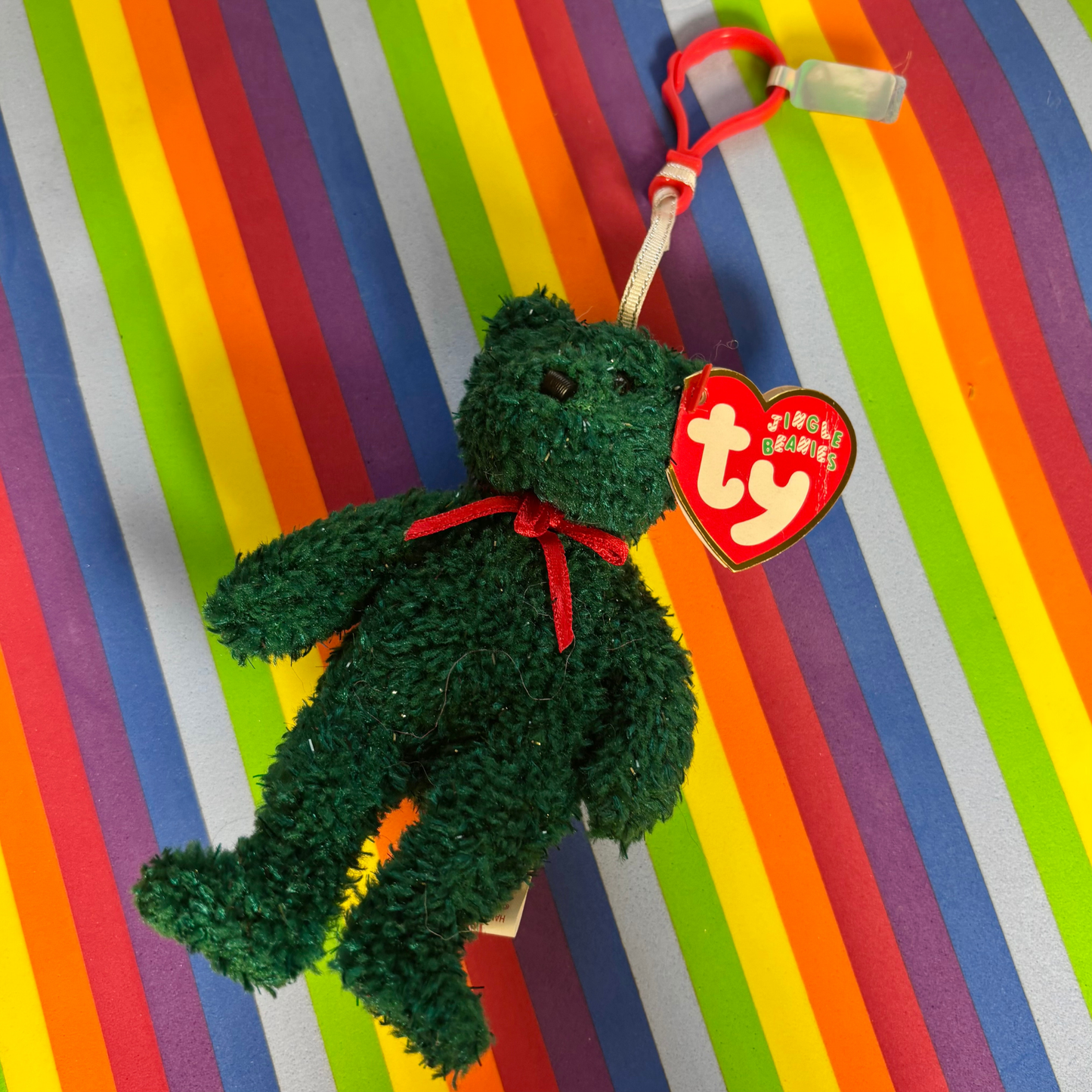 2001 Jingle Beanie Baby Plush Keychain