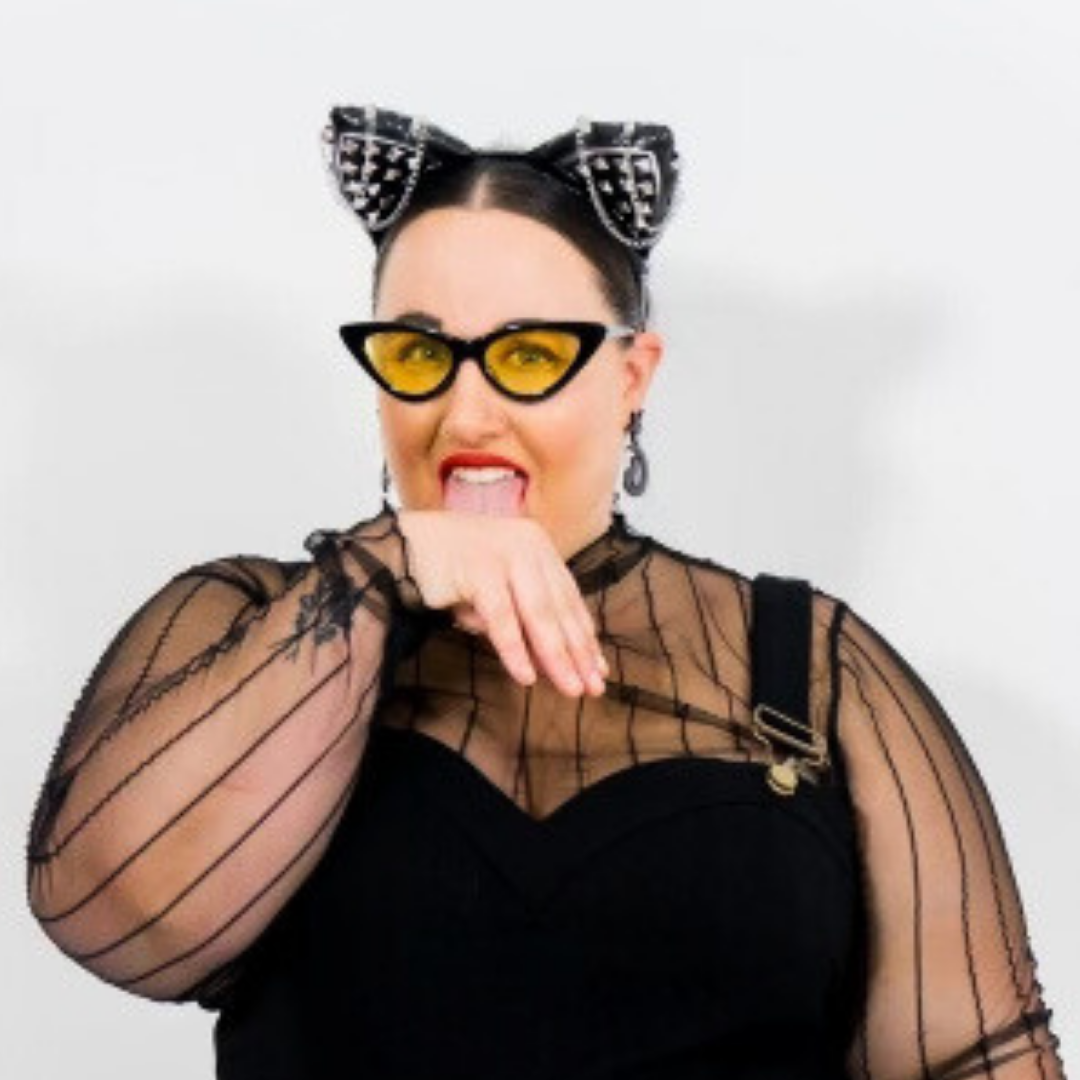 Black Faux Leather Punk Cat Ears