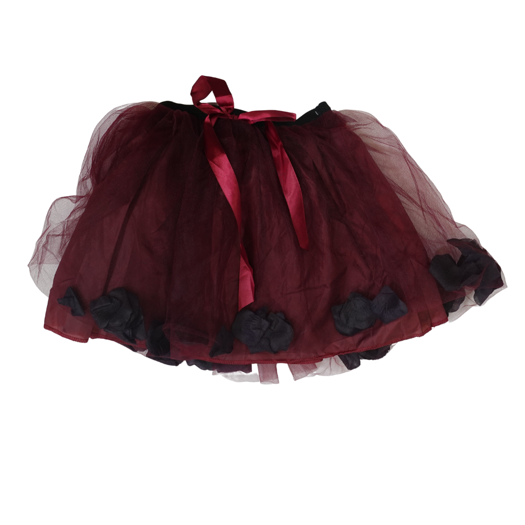 Deep Red Rose Petal Filled Tutu
