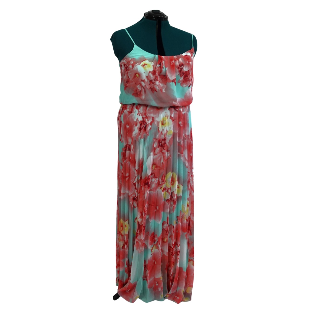 Blue Floral Maxi Dress NWT