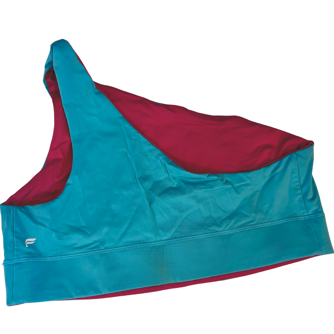 Fabletics Blue/ Pink Reversible Asymmetrical Sports Bra