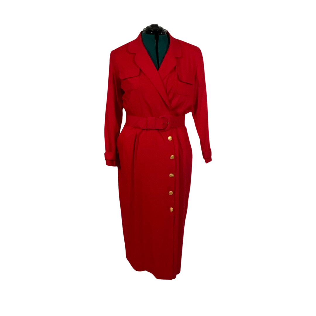 Vintage Red Blazer Dress