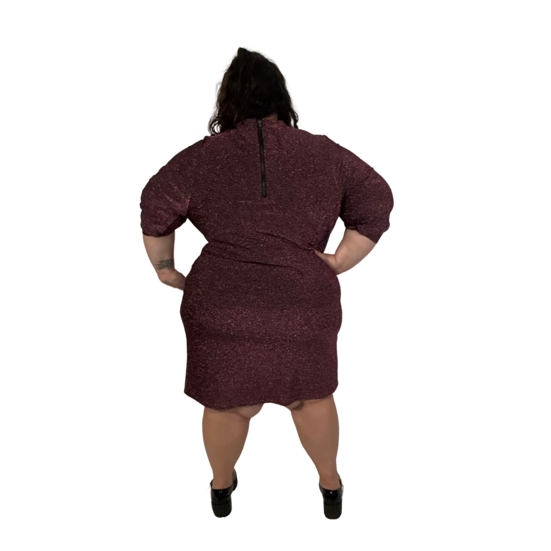 Torrid Mauve Glitter Dress NWT