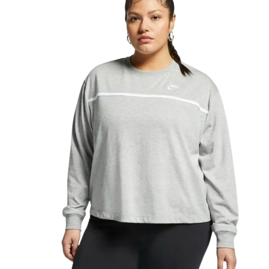 Nike Grey Lightweight Long Sleeve Top