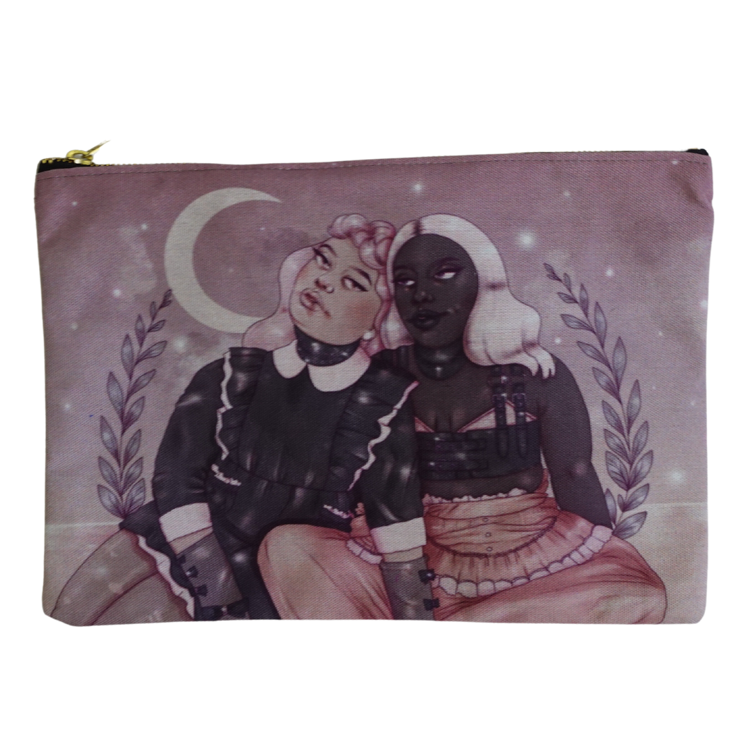 Pastel Goth Girls Zipper Pouch