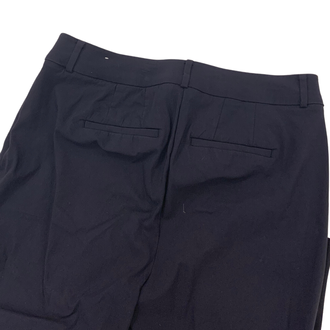 Navy Slim Straight Ankle Pants