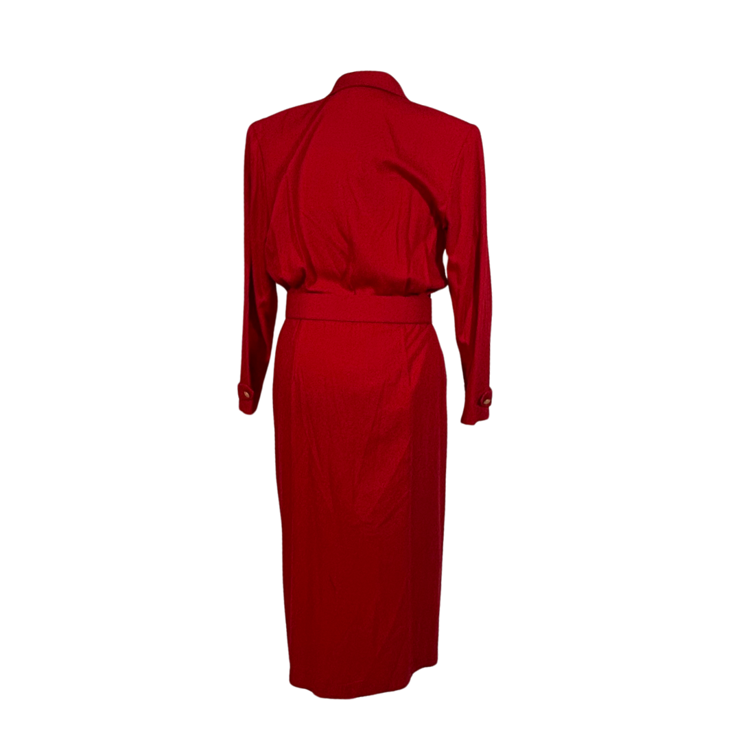 Vintage Red Blazer Dress