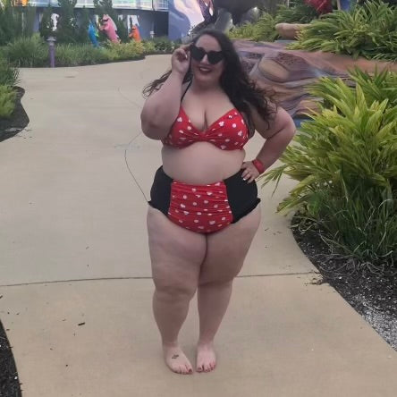 Disney X Hot Topic Vintage Style Minnie Mouse Bikini Top