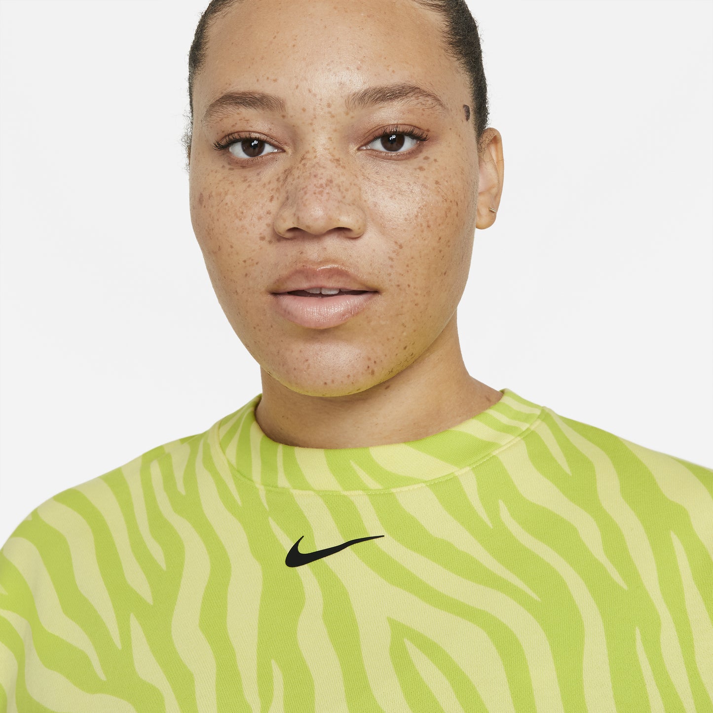 Nike Green Zebra Print Sweatshirt