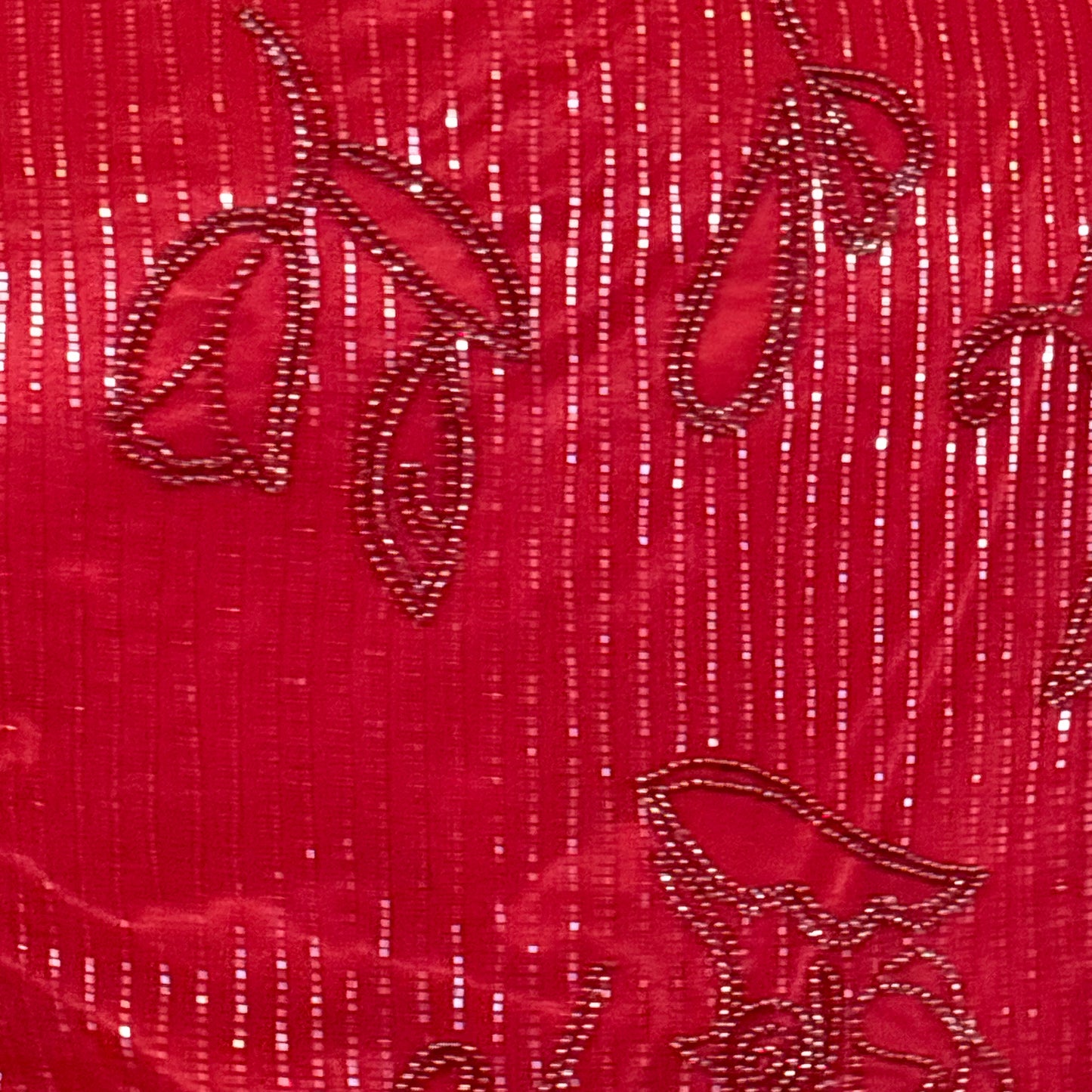 Vintage Berry Red Beaded Button Front Top NWT