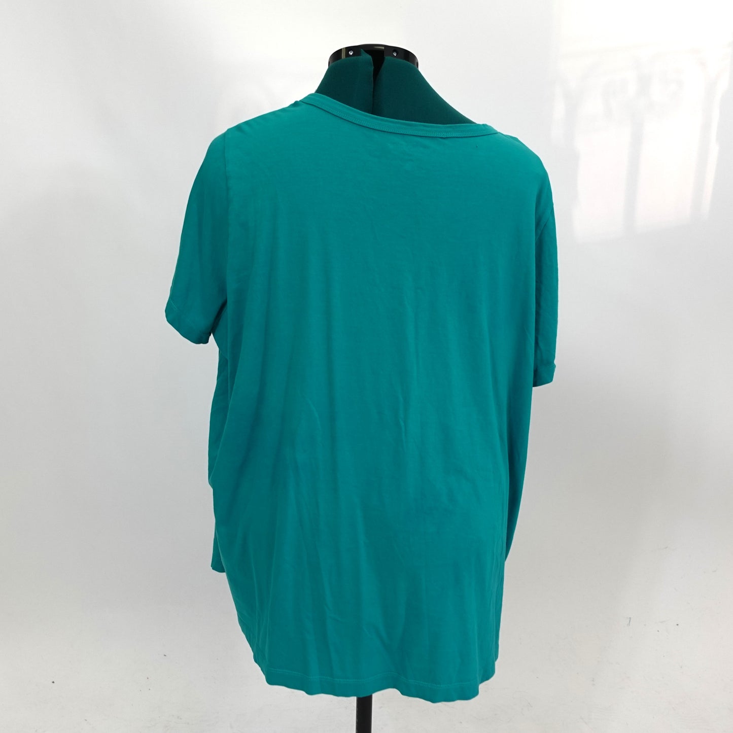 Teal Blue V-Neck Top