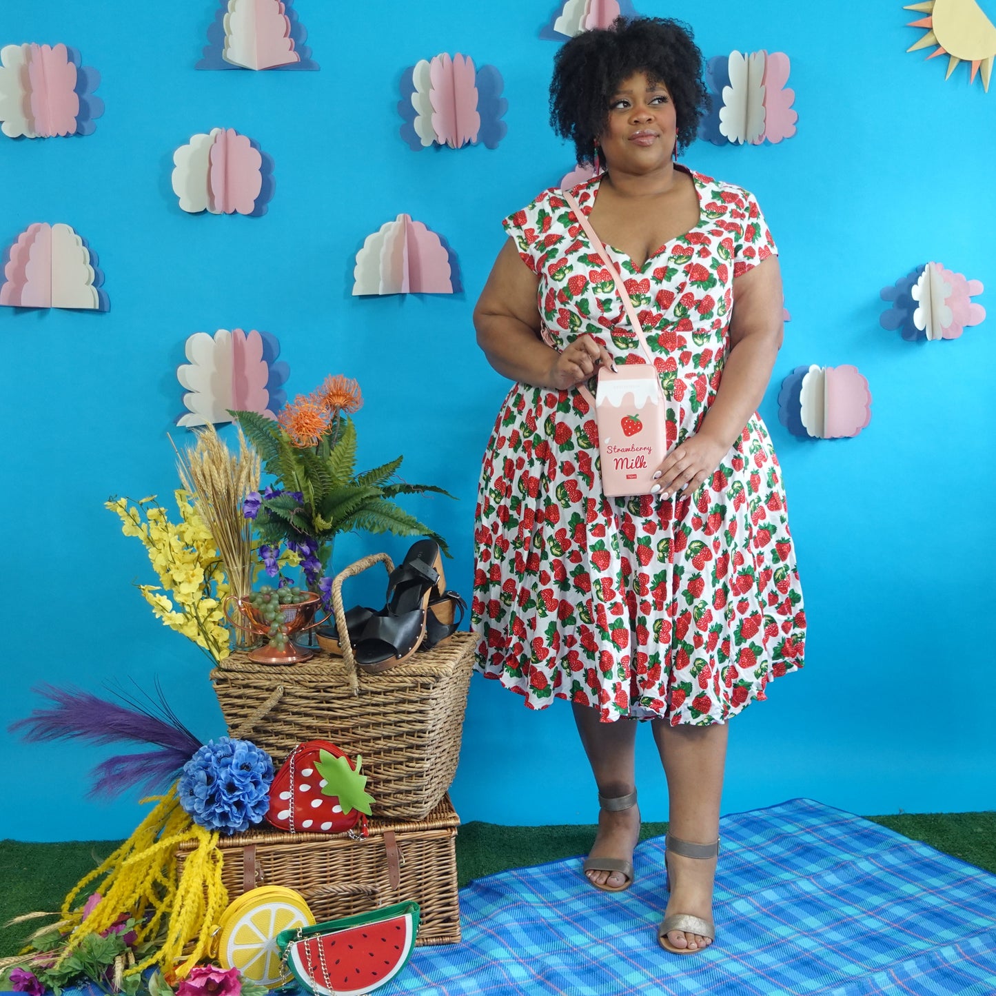 Strawberry Milk Carton Purse