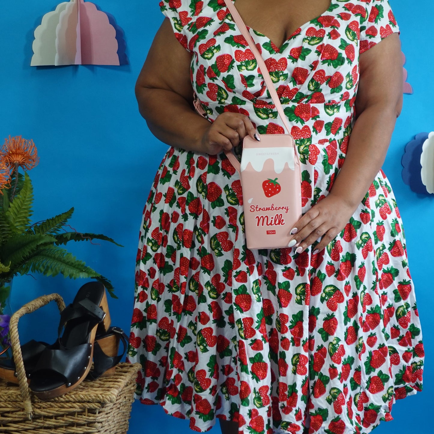 Strawberry Milk Carton Purse