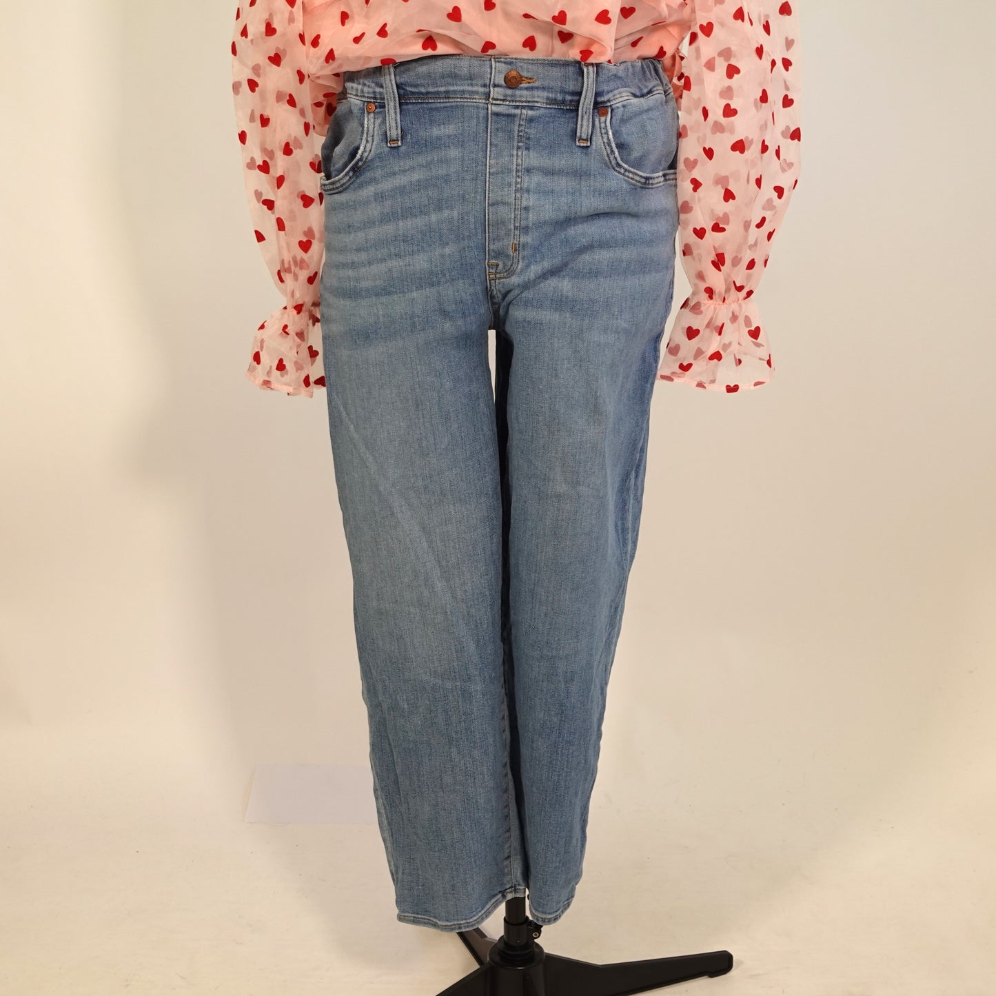 Madewell Light Wash Straight Leg Jeans