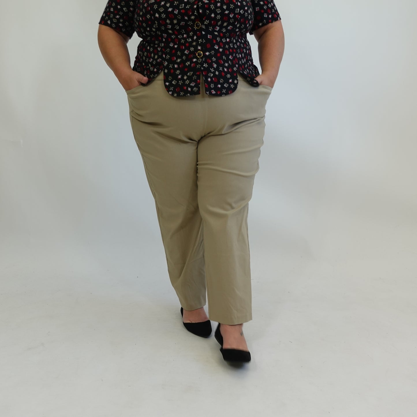 Khaki Pull-On Pants NWT