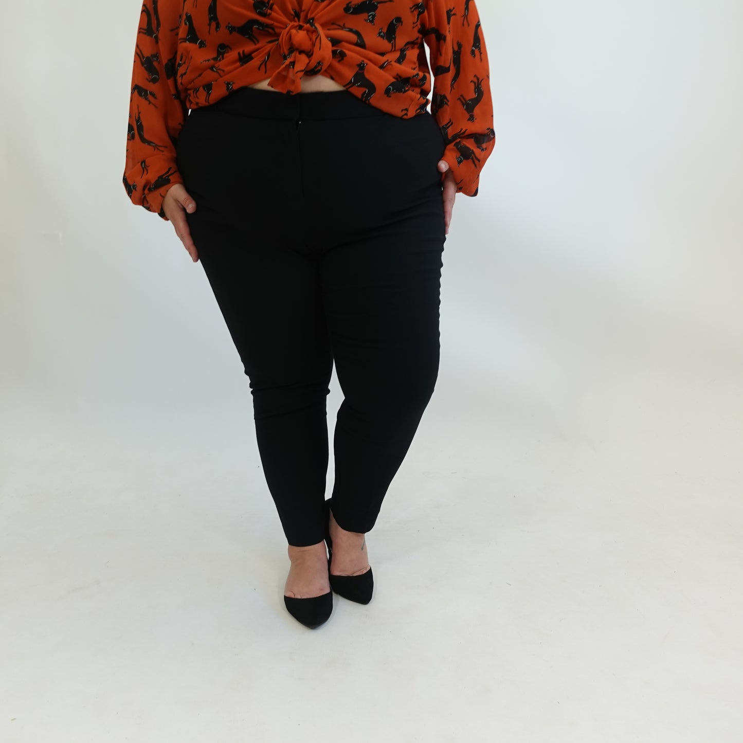 Black Skinny Dress Pants