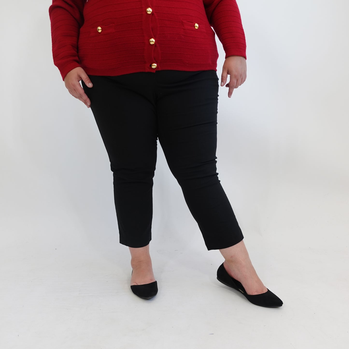 Black Ankle Length Dress Pants