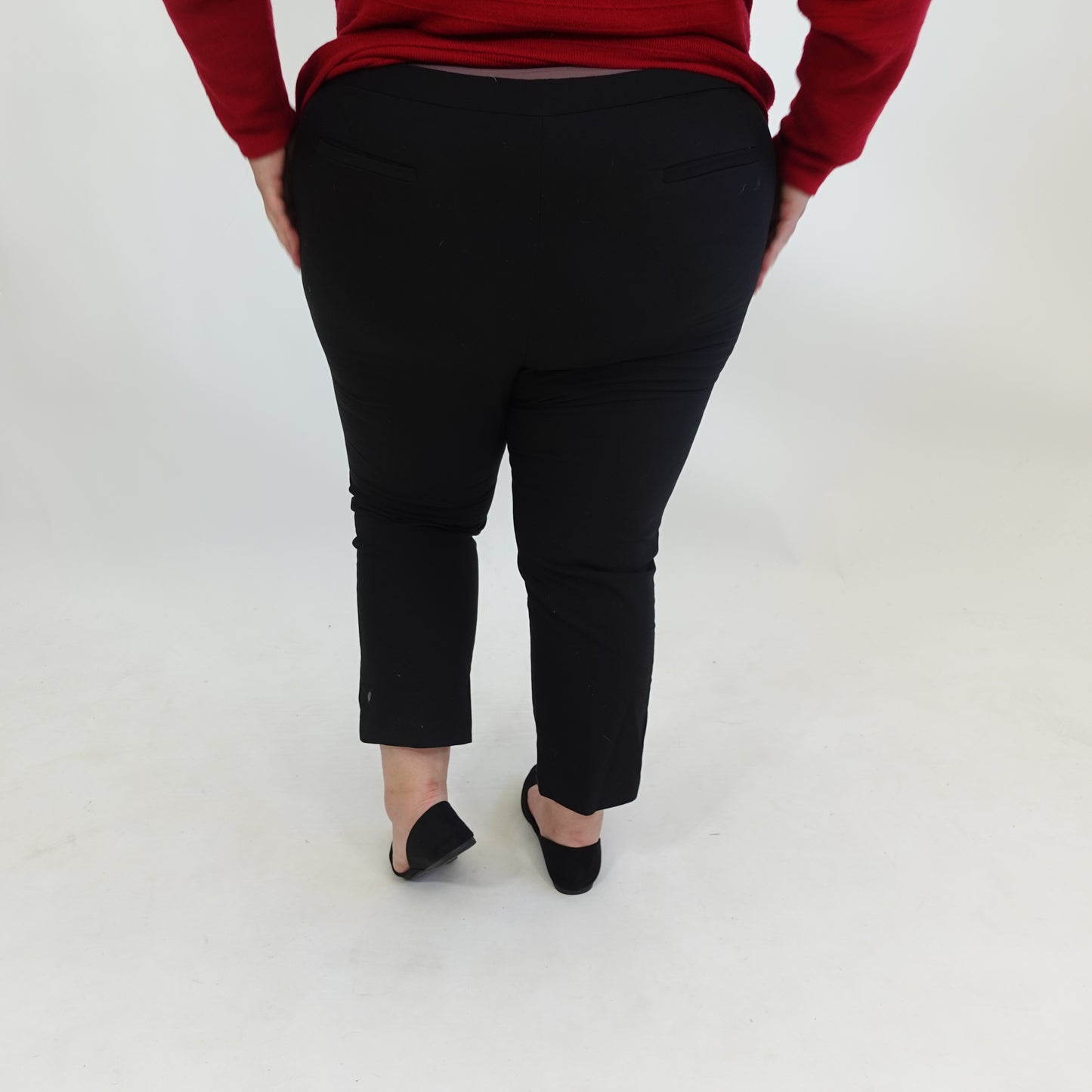 Black Ankle Length Dress Pants