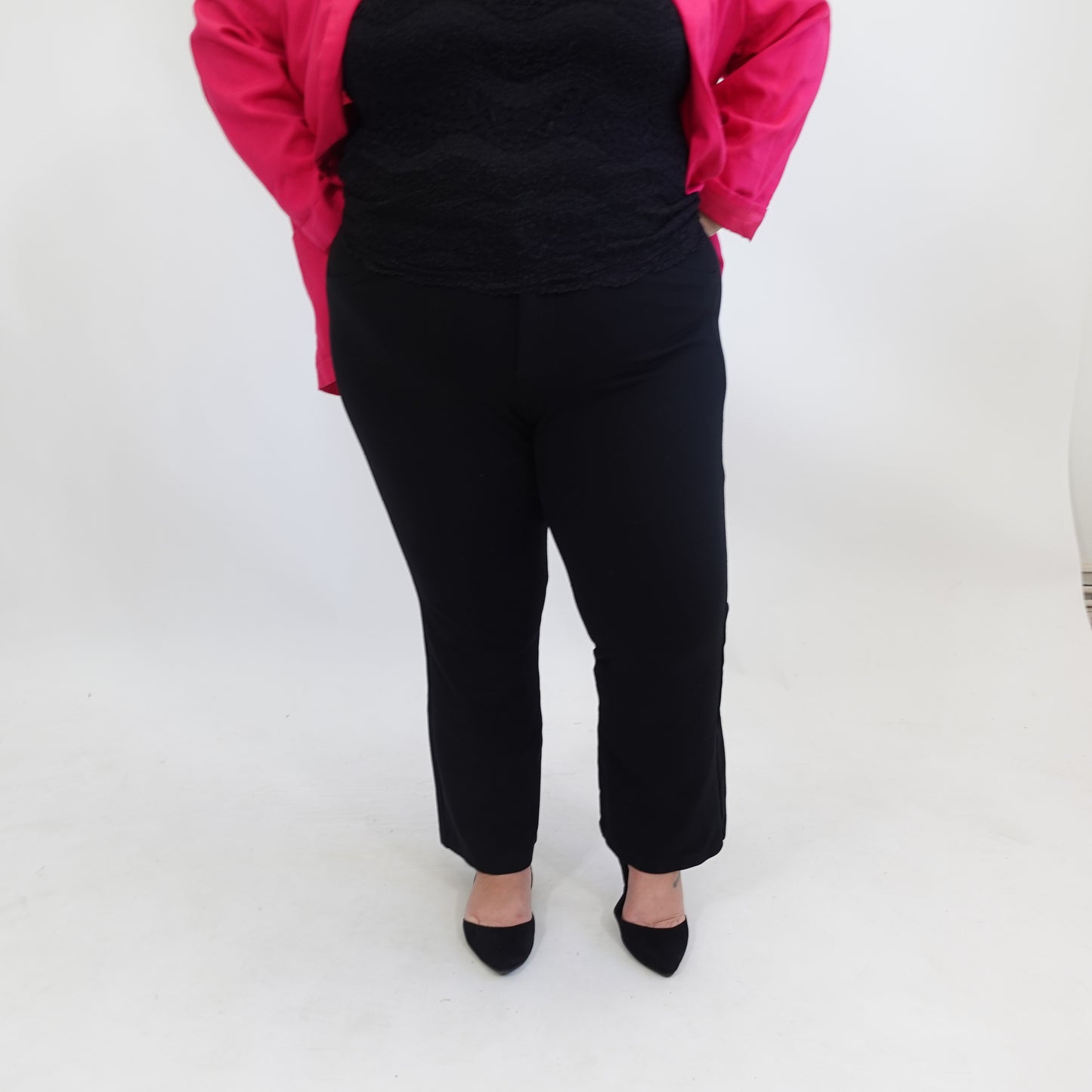 Black Flared Dress Pants
