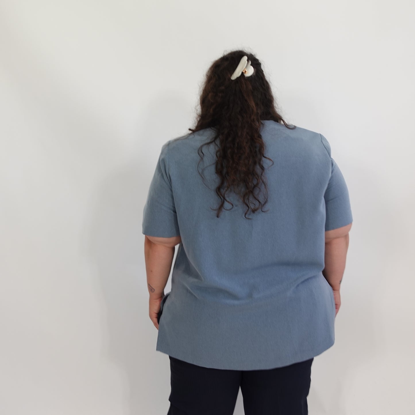 Light Blue Button Up Top