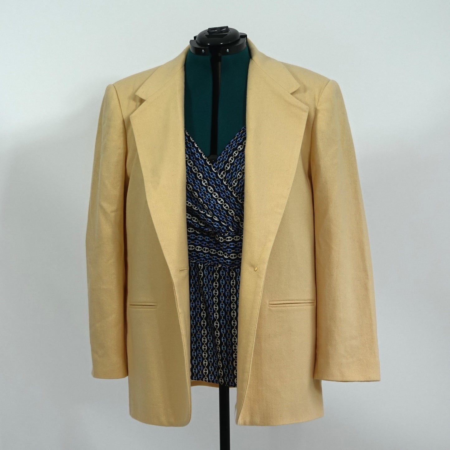 Vintage Pale Yellow Blazer